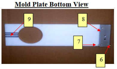 Patty-o-matic mold plate bottom view 330A